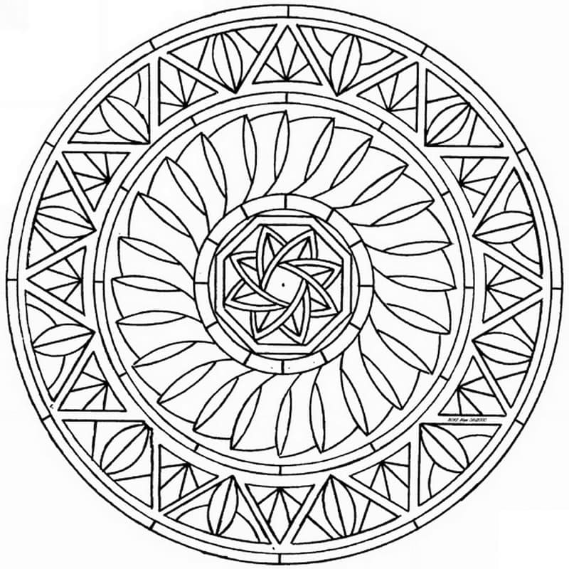 Mandalas Abstraits 15